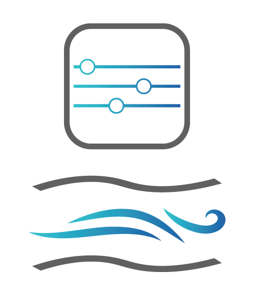 A graphic represents the X-PLOR's flow options and high oxygen purity.