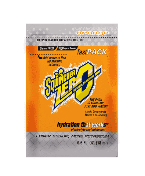 Zero Orange Fast Pack Sqwincher Zero Orange