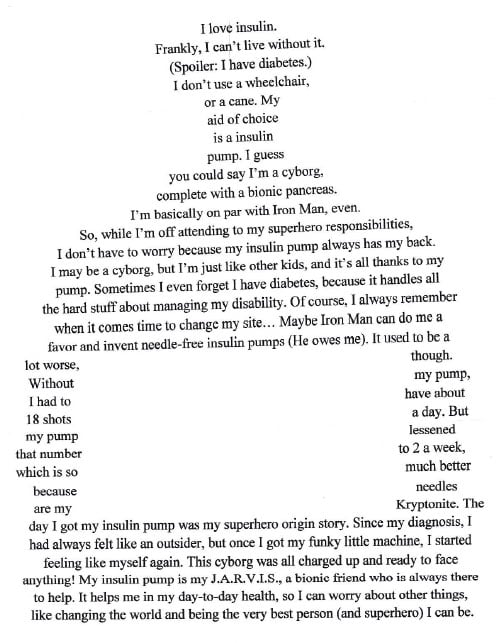 Abby Gomez's Visual Poem