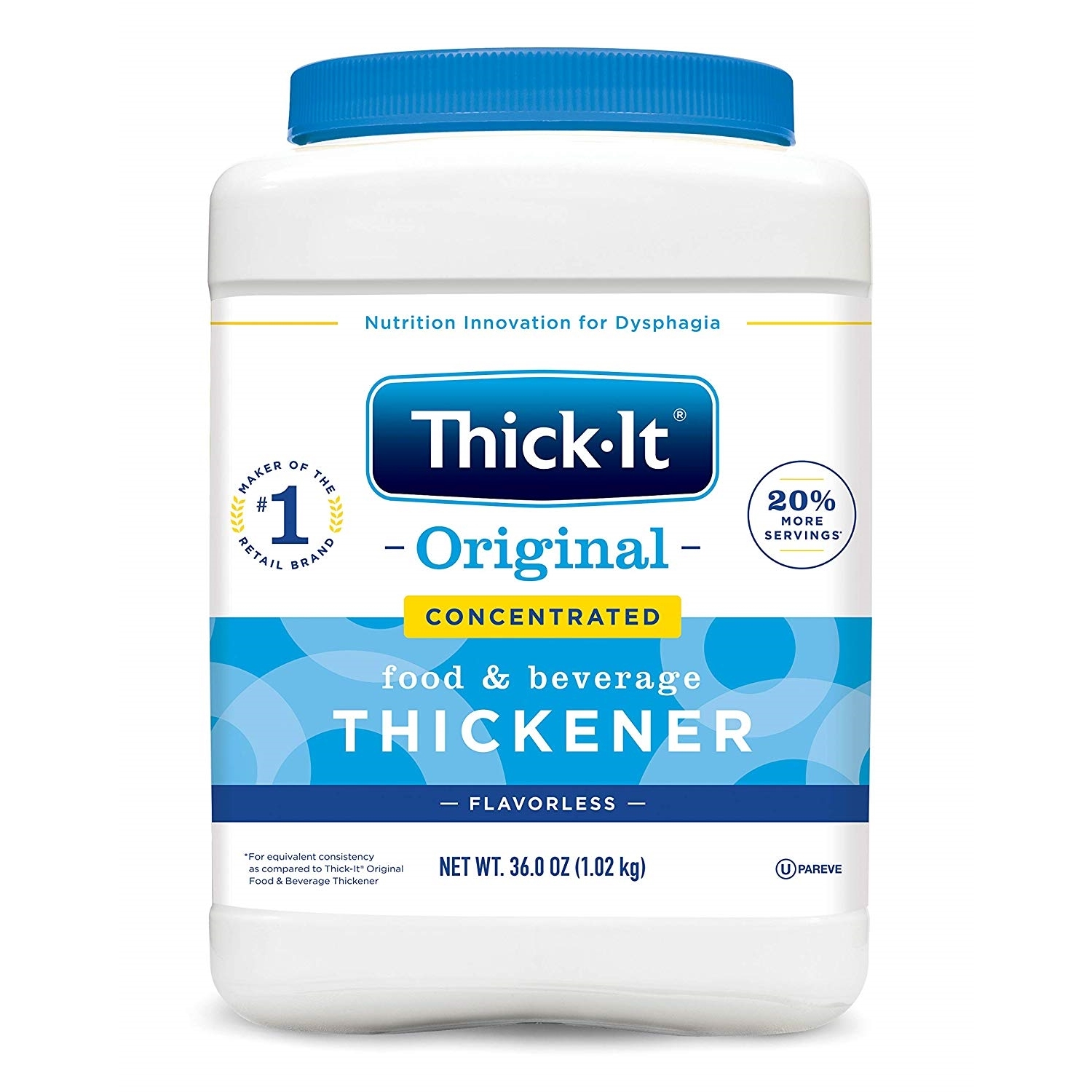 ThickIt Original Instant Food Thickener Concentrated, Unflavored Vitality Medical